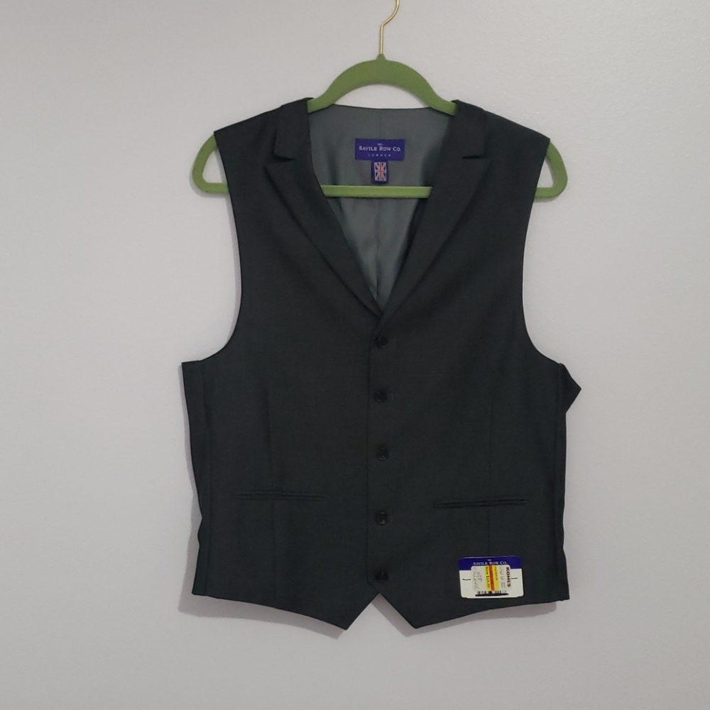 NWT Men's Charcoal Grey Vest